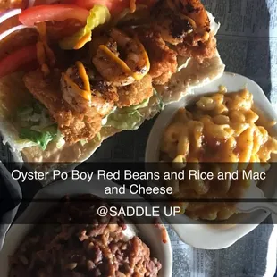 Oysters and Shrimp Po Boy