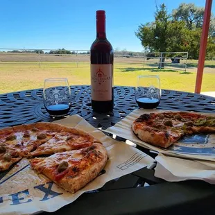 Our favorite, Mourvedre and delicious pizza!