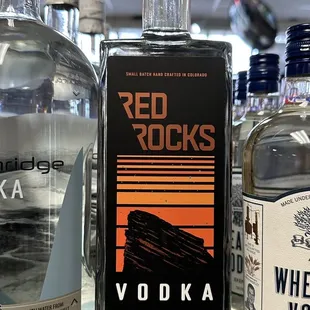 Red Rocks Vodka. Really good and Really smooth