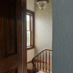 Beautiful lighting in their upstairs, members only room