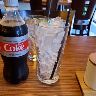 Soda.  Non-refillable. :(