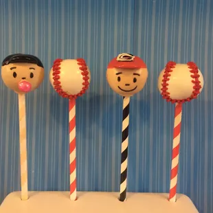 Specialty Baseball Cake Pops