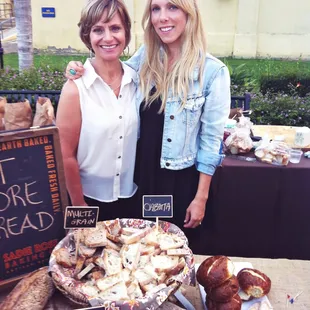 Handing out yummy bread samples at The Chef Showdown in Liberty Station.  Proceeds going to the Center For Community Solutions.