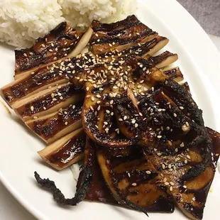 BBQ Ika - marinated grilled squid