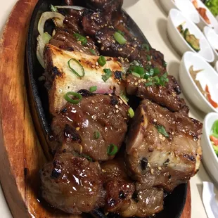 King Kalbi, had to take the bone home to gnaw on in private!