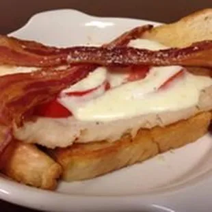 bacon and cheese sandwich