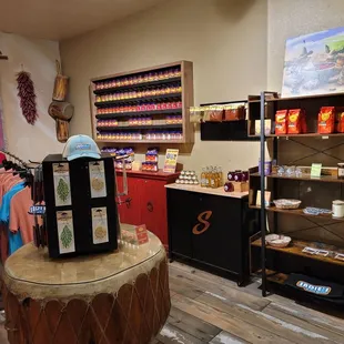 the store's interior