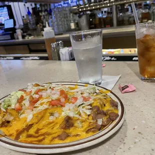 Enchiladas and yummy tea