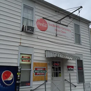 the front of the store