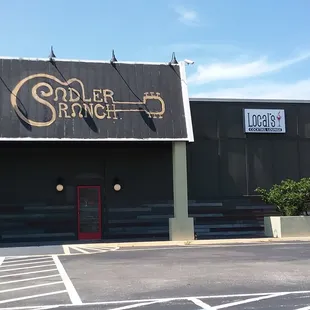 the front of the building