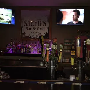 televisions in the background