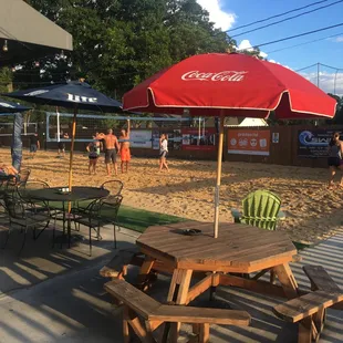 people playing volleyball