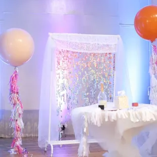 Wedding stage set up