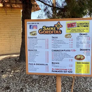 Drive through menu ... followed by a Loud little squawk box asking "how can I help you today?"