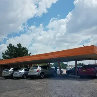cars parked in a parking lot