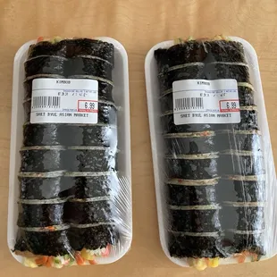 Fresh homemade kimbap ! Yum!