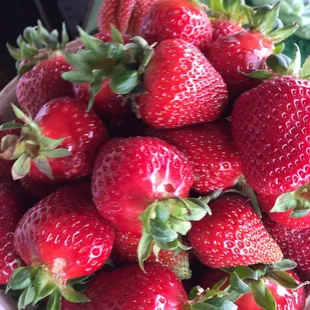 a bowl of strawberries