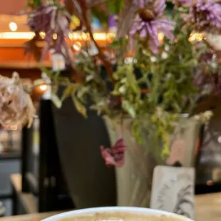 a cup of cappuccino