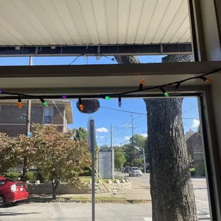 outside