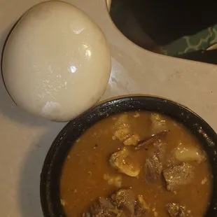 Pepper soup with fufu