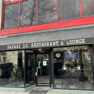 the front of the restaurant and lounge