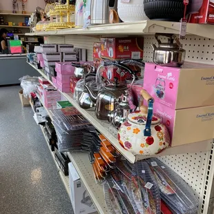 a variety of items