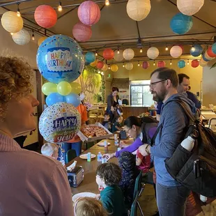 The private party room was so perfect. There was about 50 of us and there was plenty of room