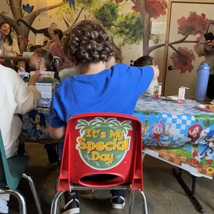 Special birthday chair!