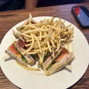 The Club sandwich for lunch.