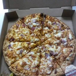Safas honey bbq chicken pizza best in town