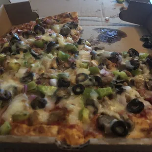 a pizza in a box