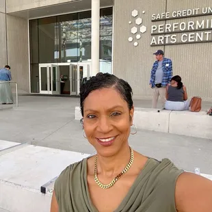 Outside during intermission