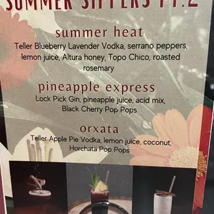Summer Seasonal Specials