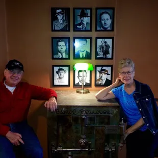 a man and a woman sitting at a table