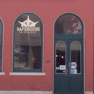 the entrance to the winery