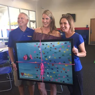 Missy Franklin visited the SafeSplash pool in Colorado Springs.