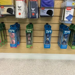 Goggles and swim caps