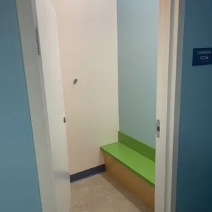 Changing rooms both individual and family size