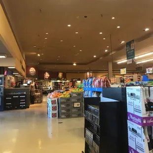the inside of a grocery store