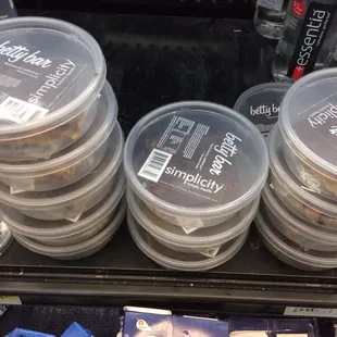 a variety of plastic containers
