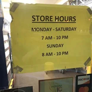 store hours monday - saturday 7am - 10pm