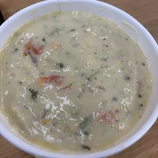 Thick Chicken noodle soup