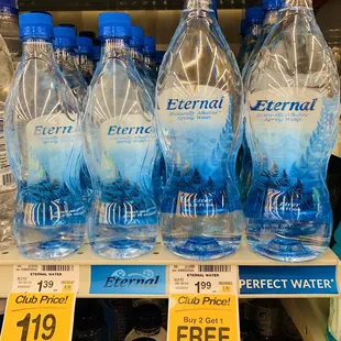 Eternal Water-Naturally Alkaline, Natural Electrolytes, Natural pH Spring Water. Available Now at Safeway!!