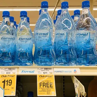 Eternal Water-Naturally Alkaline, Natural Electrolytes, Natural pH Spring Water. Aisle 9. Available Now at Safeway!!