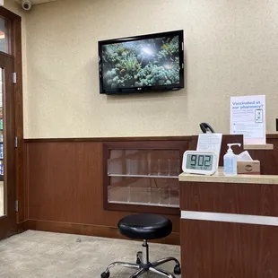 The room in which they administer vaccines.