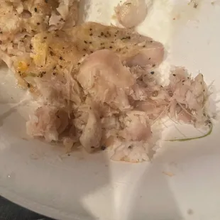 a plate of food with chicken and rice