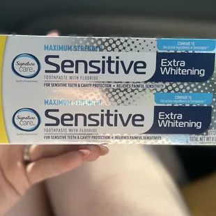 Safeway brand 2 pk is just as good as Sensodyne for a lot less money!