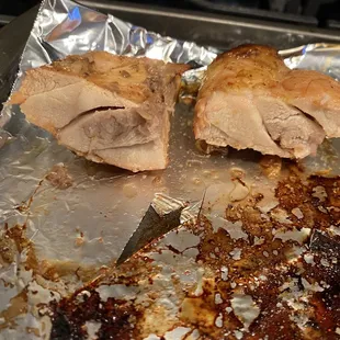 After cooking for 50 minutes it didn&apos;t completely cook it was cold inside and got thrown away