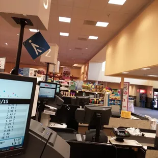 Standing at the checkout line