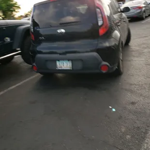 License plate of the thieves.